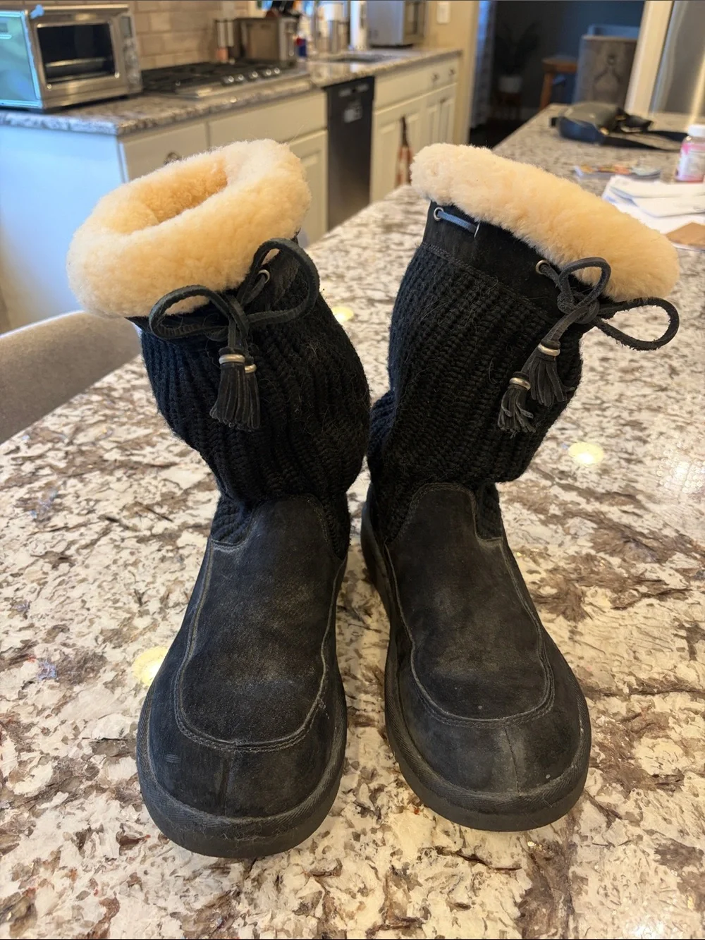 UGG Suburb Crochet Boots size 9